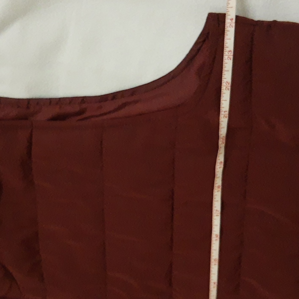 Sonoma Puffer Vest Quilted Lightweight Packable Jacket Maroon Red Large 12-14 - Picture 5 of 13